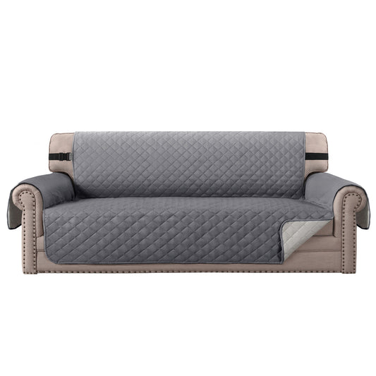 Smarcute 4 Seater Quilted Reversible Sofa Cushion with Straps