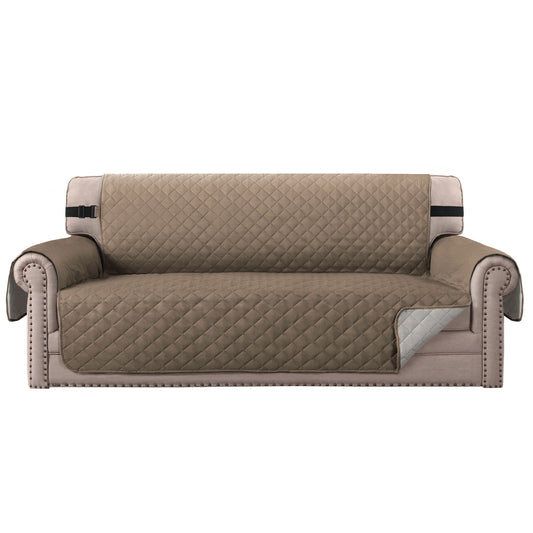 Smarcute 3 Seater Quilted Reversible Sofa Cushion with Straps