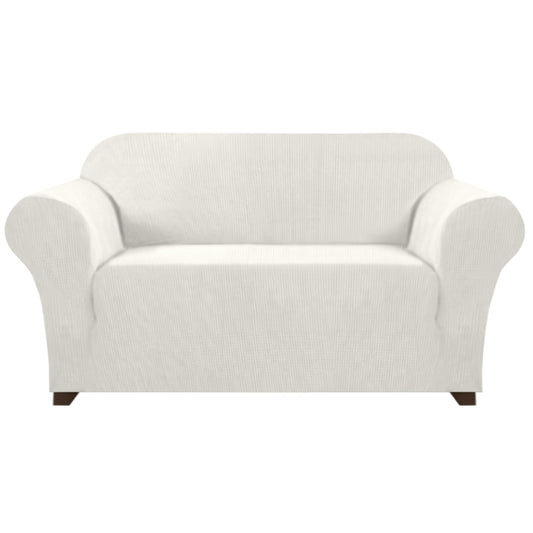 Smarcute 2 Seater High Stretch Jacquqard Textured Sofa Cover