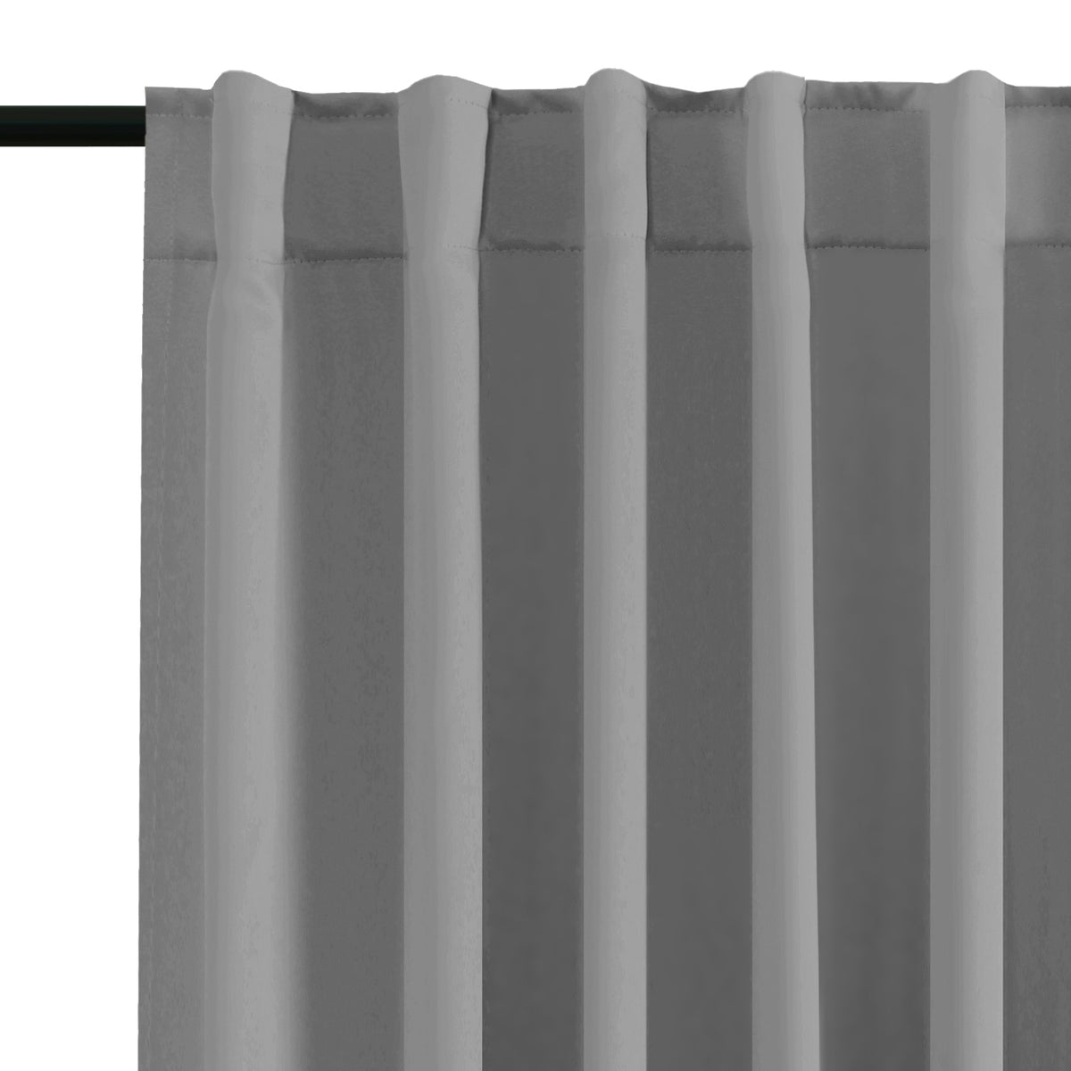 Smarcute Blockout Back Tab Solid Curtain - 2X 132x160cm