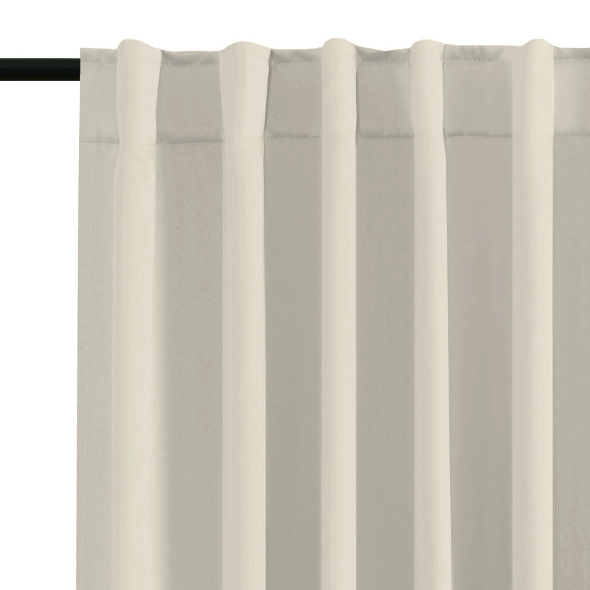 Smarcute Blockout Back Tab Solid Curtain - 2X 132x160cm