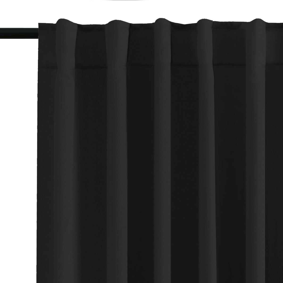 Smarcute Blockout Back Tab Solid Curtain - 2X 132x160cm