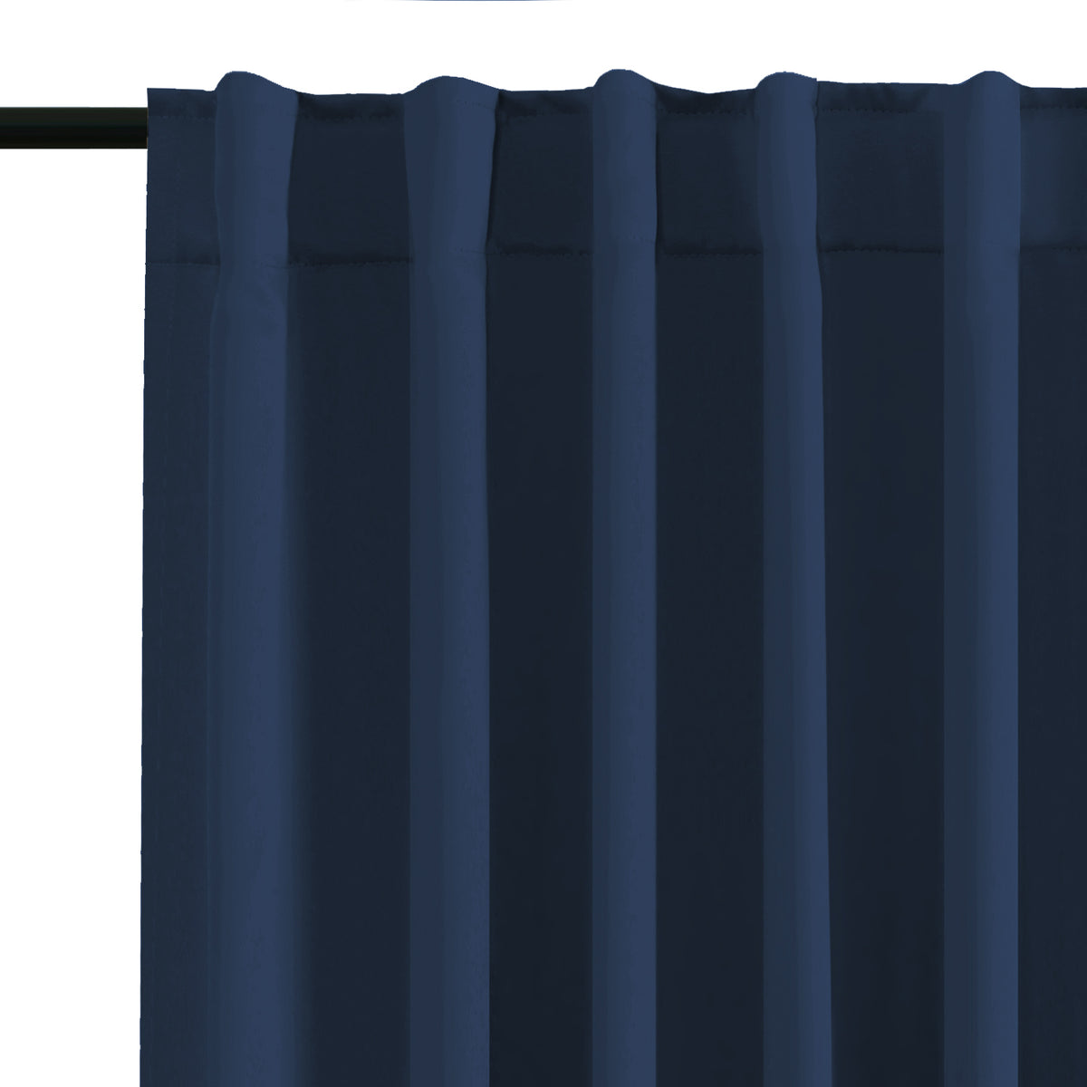 Smarcute Blockout Back Tab Solid Curtain - 2X 132x213cm