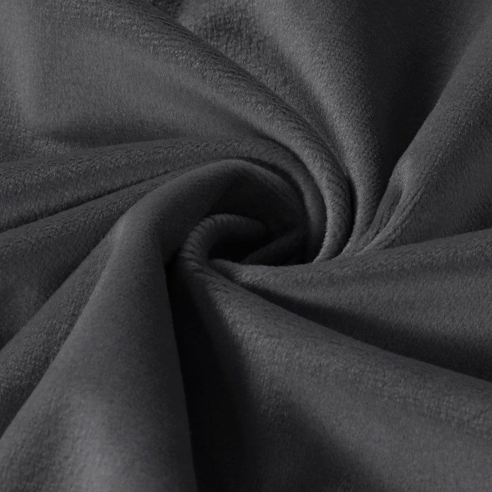 Smarcute Velvet Room Darkening Grommet Curtain - 2X 132x213cm
