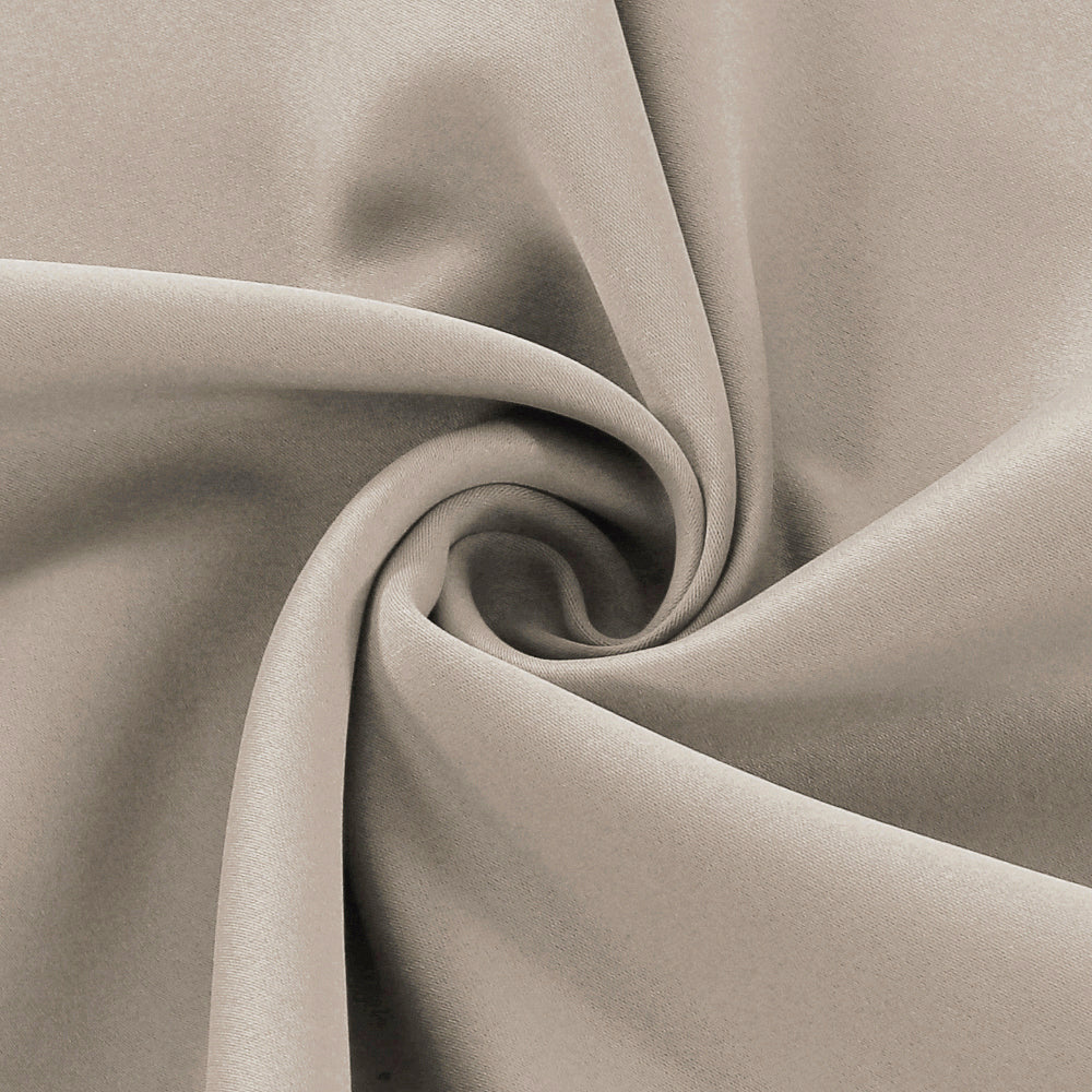 Smarcute Blockout Grommet Curtain with Black Liner Backing - 2X 132x213cm
