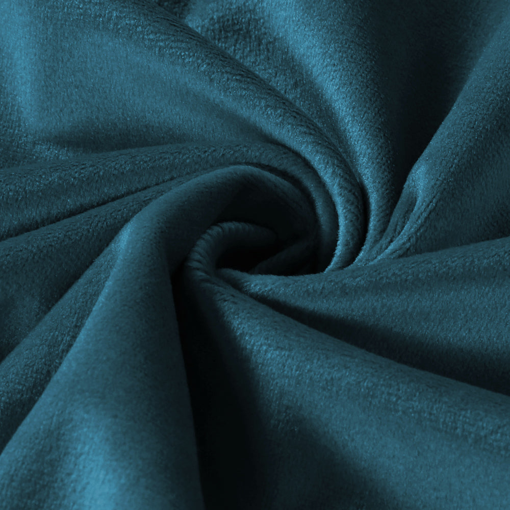 Smarcute Velvet Room Darkening Grommet Curtain - 2X 132x213cm