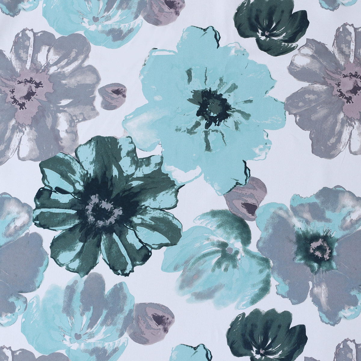Smarcute Blockout Floral Printed Eyelet Curtain - 2X 132x243cm