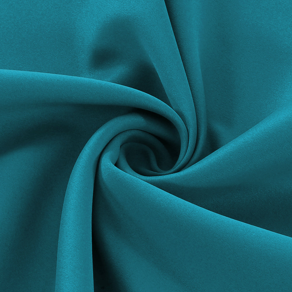 Smarcute Blockout Grommet Curtain with Black Liner Backing - 2X 132x160cm