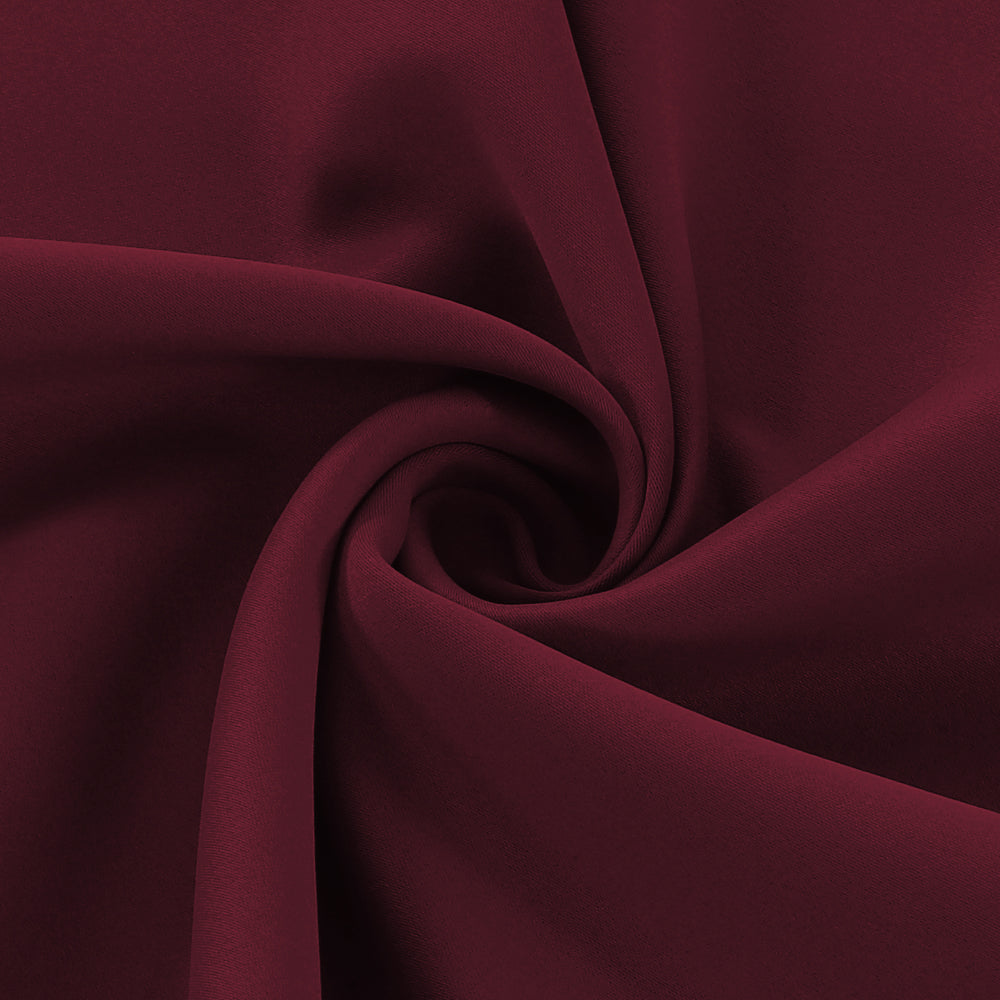 Smarcute Blockout Grommet Curtain with Black Liner Backing - 2X 132x160cm