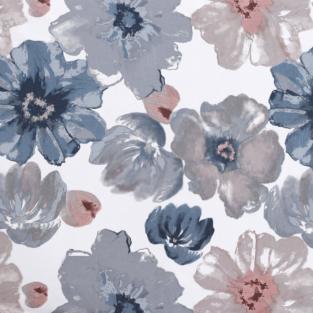 Smarcute Blockout Floral Printed Eyelet Curtain - 2X 132x160cm