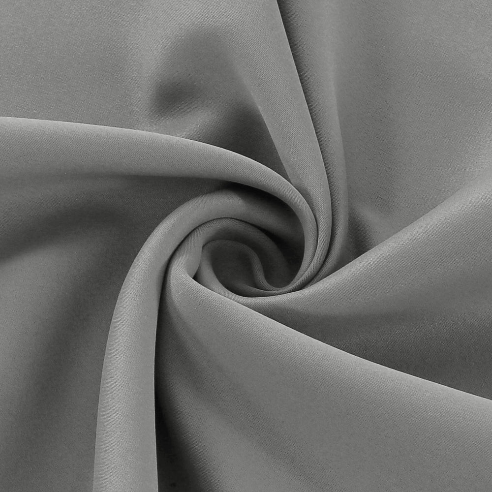 Smarcute Blockout Grommet Curtain with Black Liner Backing - 2X 132x160cm