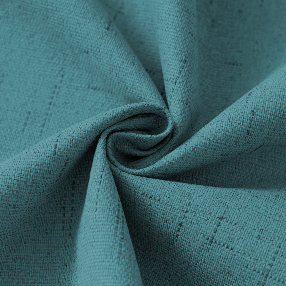 Smarcute Blockout Faux Linen Grommet Curtain - 2X 168x183cm