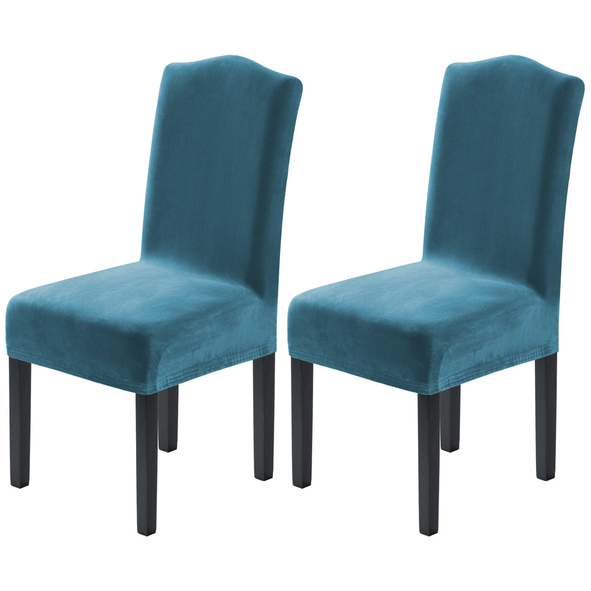Smarcute Stretch Velvet Dining Chair Covers Set of 2 Furniture Protector