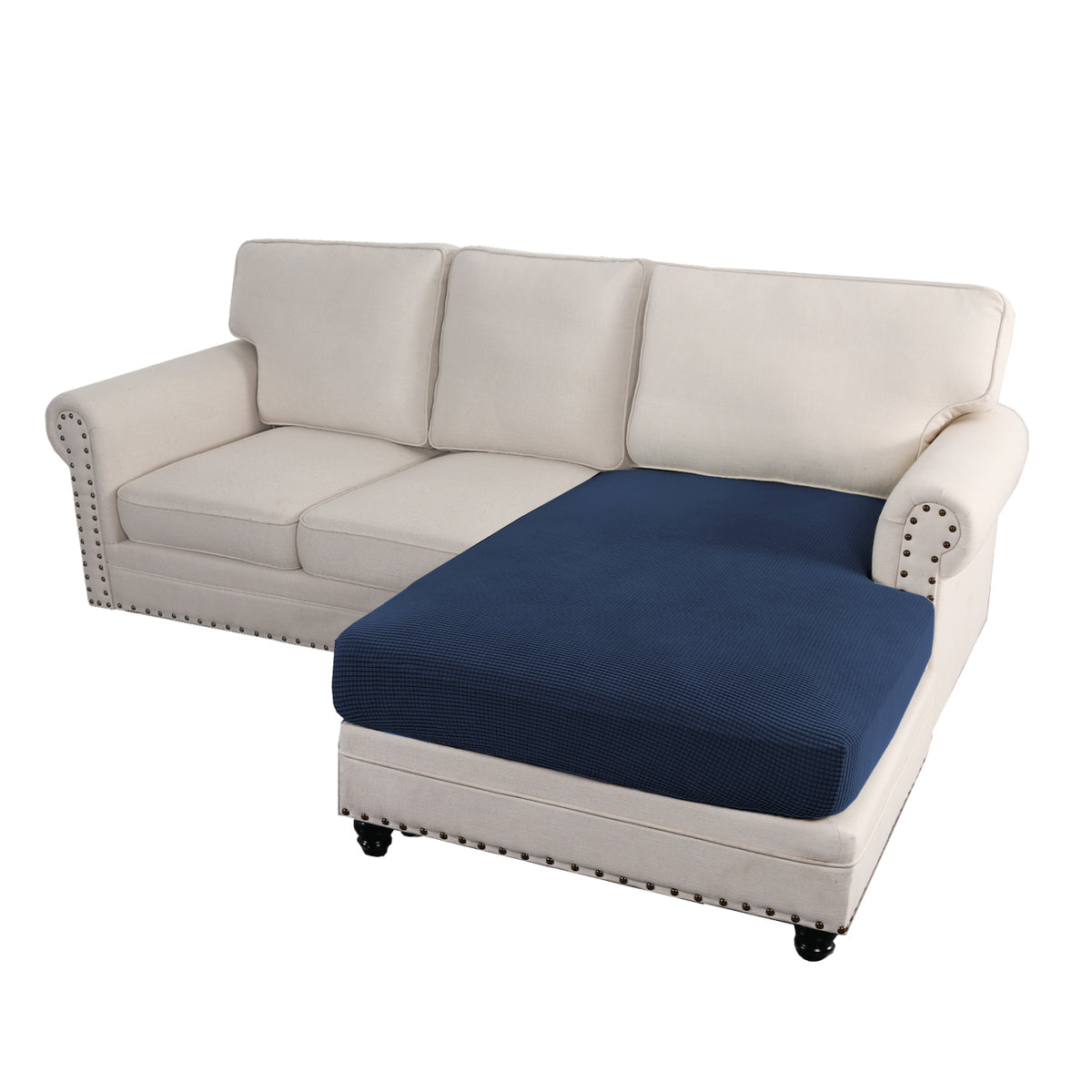 Smarcute Sectional Sofa Couch Lounge Chaise Cushion Seat Cover