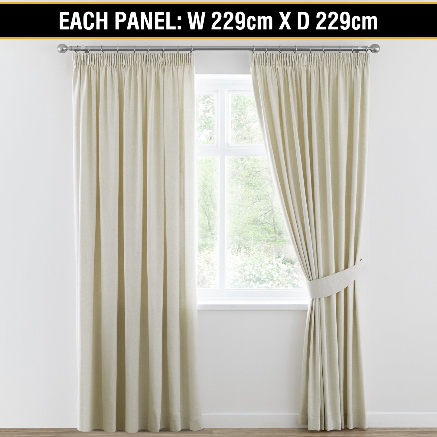 Blockout Curtains Bedroom Blackout Curtains Pencil Pleat Thermal Insulated Pair
