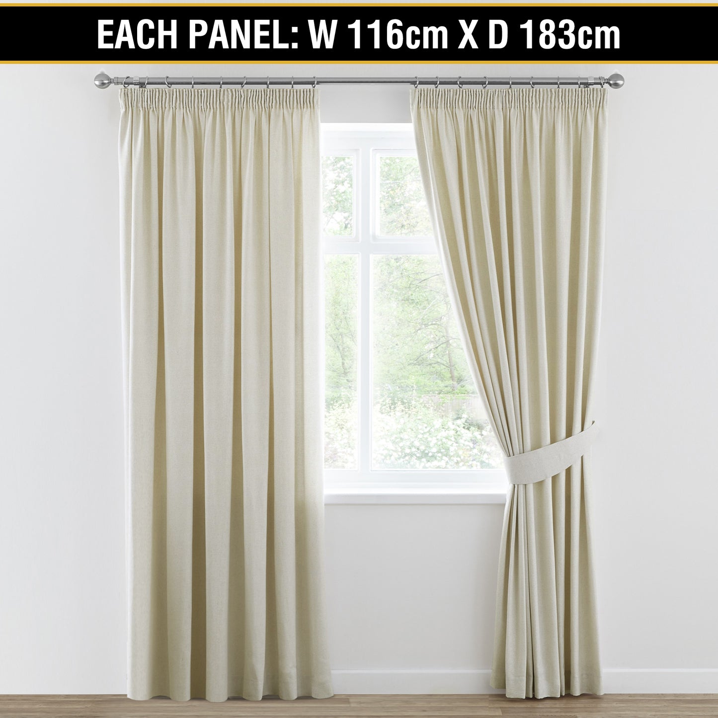 Blockout Curtains Bedroom Blackout Curtains Pencil Pleat Thermal Insulated Pair